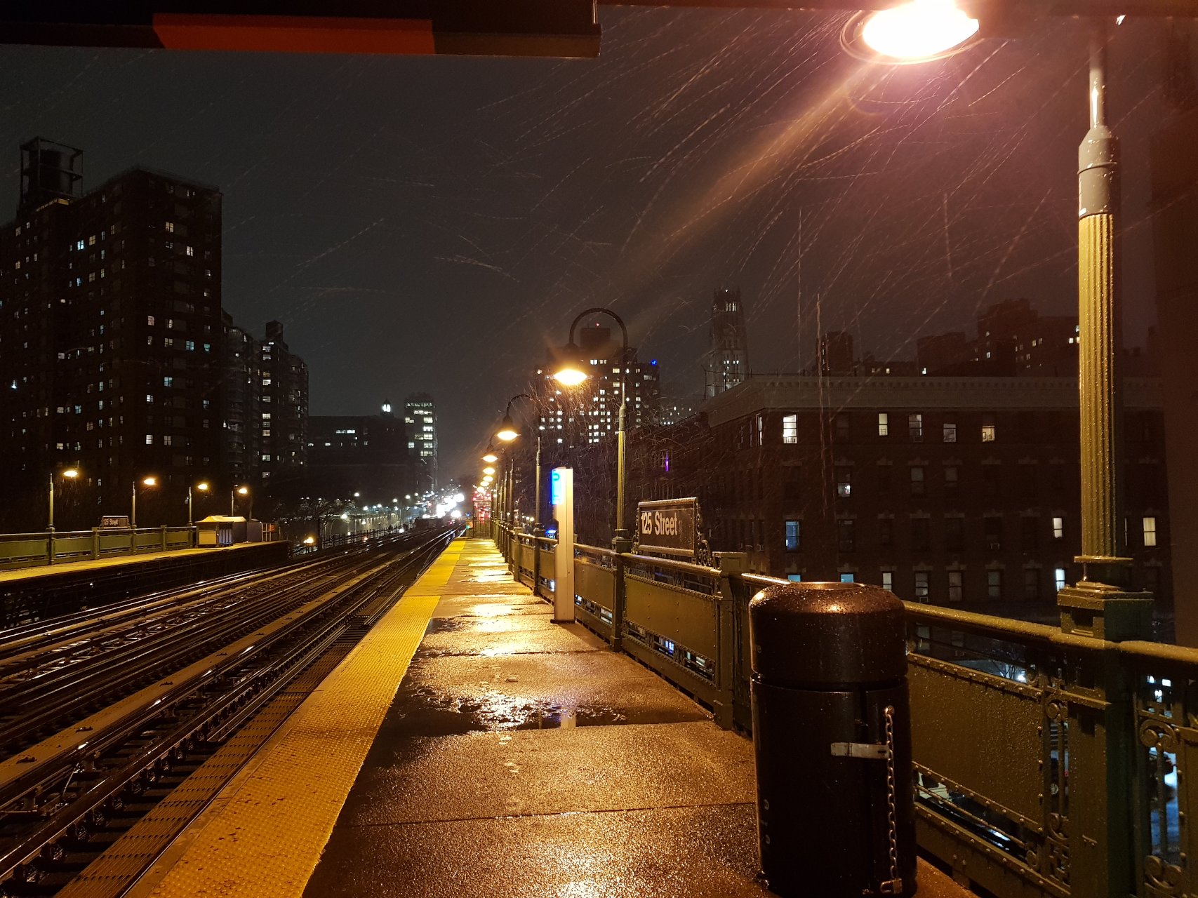Snow Subway 125 New York Manhattan