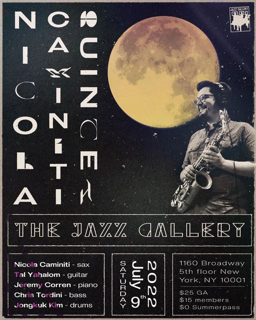 Nicola Caminiti Quintet Jazz Gallery NY