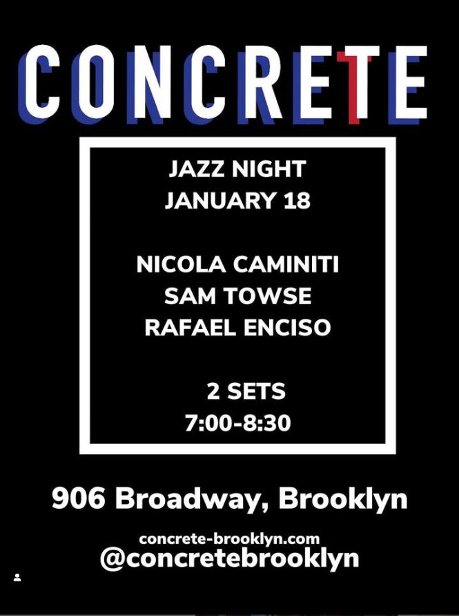 Nicola Caminiti Trio ConcreteBrooklyn