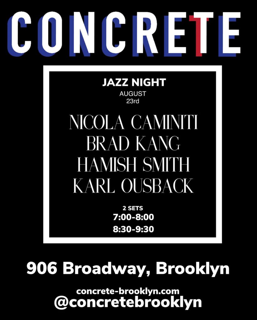 Nicola Caminiti Quartet NY Concrete Brooklyn